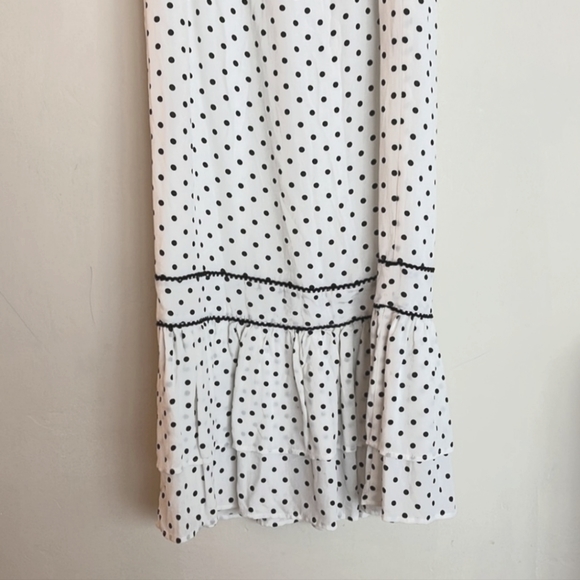 Revolve Alba Lovers and Friends polkadot white dress S - Picture 5 of 8